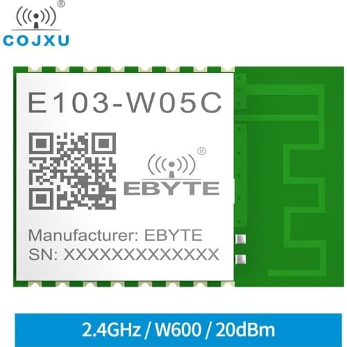 Small Size Wireless Wifi Module 20dBm W600 2.4GHz UART to WI-FI Digital Transmission Module with PCB Antenna E103-W05C ESP8266