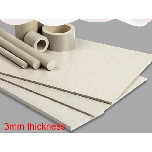 3mm thickness high temperature resistance PEEK Sheet Poly Plate Polyetheretherketone Board ICI Thermoplastic CNC Cutting