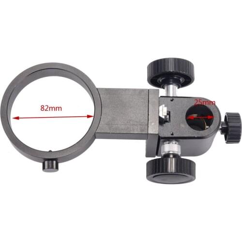 Stereo Microscope Heavy Gear Ring Adjustable 82mm Stereo Microscope Lens Stand Gear Ring Holder Mount Arm Support