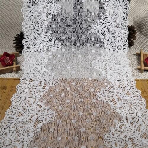 RR75043 23cm tricot warp knitted lace trim fabric for lace blouse