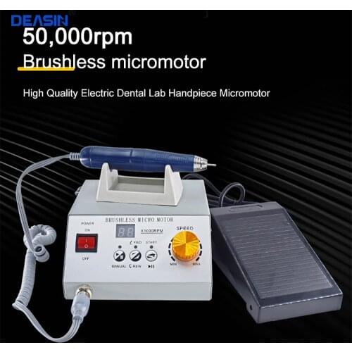 Dental Lab Equipment 50,000rpm Brushless Micromotor Unit with Lab Handpiece