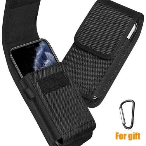 Tactical Phone Pouch Hanging Waist Storage Bag Fanny Pack Black Classic Belt Clip Pouch Holster Cell Phone Waist Nylon Bag
