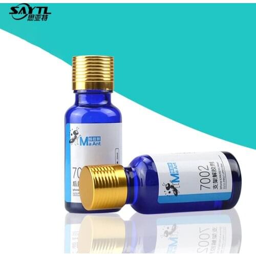 SAYTL 7001/7002 Degumming agent Remove Glue Liquid for iphone Back Glass Removal disassemble LCD Bezel Bracket Frame Removing
