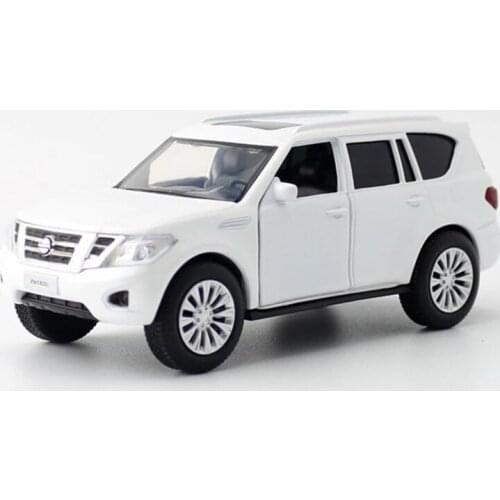 1:36 Scale Model Toys Japan Nissan Y62 SUV Pull Back Car Educational Collection Gift Door Open Car Toy V209