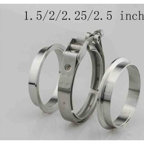 1.5/2/2.25/2.5 inch Stainless Steel Car V-band Male Female Exhaust Flange Vband Clamps Car V-band Clamps