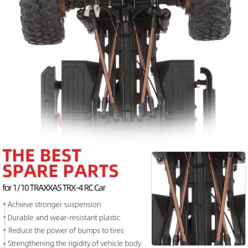 10pcs Stainless Steel Link with Plastic Rod Ends for 1:10 Traxxas 324mm Wheelbase RC Crawler Car Parts