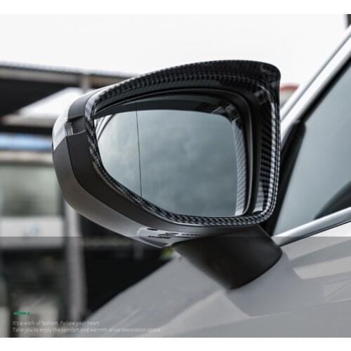 Fit for Audi A3 8Y Sportback Sedan 2021 Car Accessories Exterior Decoration ABS Rear View Mirror Eyebrow Protector Cover 2pcs