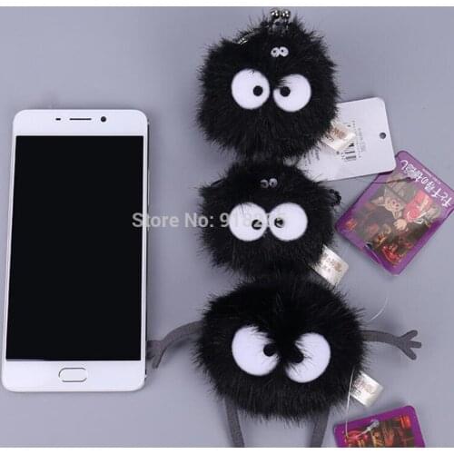 20/Lot My Neighbor Totoro 5-8CM Dust Soot Wallet Bag Coin Bag Stuffed Toys