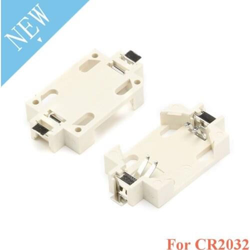 20pcs White Housing CR2032 SMD Cell Button Battery Holder Socket Case
