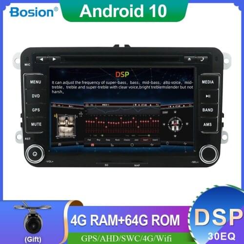 64G Car Multimedia Player For Volkswagen Passat CC B6 /Golf/Tiguan/Sharan/Caddy/Polo/Bora/Amarok Wifi GPS AUX BT DVD Android 10