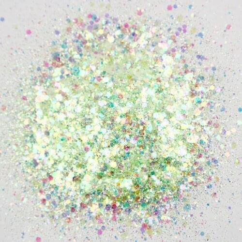 9 Colors Mix size Sequins Nail Art Mermaid Hexagon Glitter Flake Decorations Scrub Polygon Manicure Shine Slice Paillette HMD