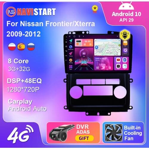 9 inch Car Radio For Nissan Frontier/Xterra 2009-2012 Multimedia Video CarPlay Android 10 4G Navigation GPS 2 din No DVD Player