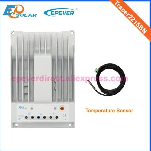 12V/24V battery automatic work MPPT Solar controller Tracer2215BN+temperature sensor Solar Power bank regulator 20A 20amps