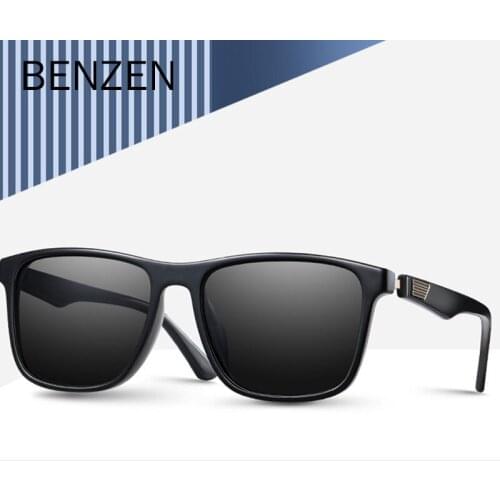 BENZEN New Polarized Sunglasses Women Fashion Big Frame Sun Glasses Men Retro Driving Glasses Male UV 400 Goggles 6727