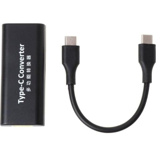 DC USB Type C Male Power Charger Converter Adapter Connector for lenovo Dell Laptop Adapter 20V 3.25A Square Plug Female