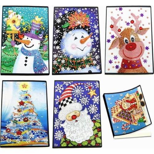 EverShine Special Shaped Diamond Painting Notebooks Christmas Tree 5D Diamond Embroidery Art Snowman Handwork Holiday Gift
