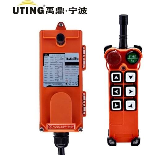F21-E1 Industrial Wireless Radio One Single Speed 6 Buttons Remote Control UTING TELEcrane TELEcontrol for Hoist Crane 380V 220V