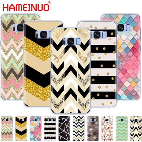 HAMEINUO stripe gold glitter Wavy pattern cell phone case cover for Samsung Galaxy S9 S7 edge PLUS S8 S6 S5 S4 S3 MINI