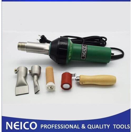 110V Or 230V 1600W Hot Air Welding Tools, Hot Air Welder, Heat Gun With 40mm Silicone Seam Roller And Flat Weld Nozzles