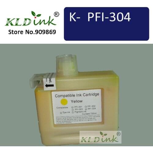 KLDINK - PFI-306Y Yellow Ink Cartridge ( PFI304 / PFI-306 / 6660B001 Ink ) Ink Cartridges for imagePROGRAF iPF8400s Printer