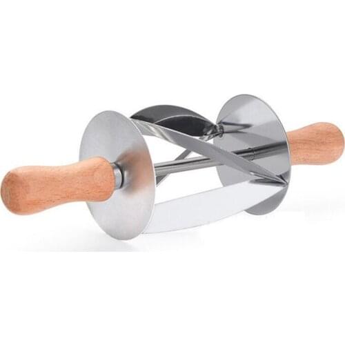 Kitchen Baking Stainless Steel Rolling Dough Cutter For Making Croissant Cake Decorating Tools Rolling Knife For Croissant Bread
