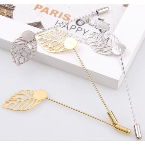 New Luxury Gold & Silver Plated Leaf Simulated Pearl Gold Alloy Brooch Pin DIY Lapel Dress Jewelry Brooches Accessories