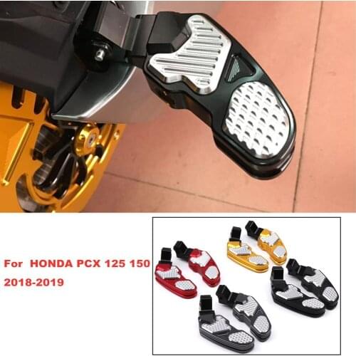 Pcx125 Pcx150 Motorcycle Footrest Pedal Rear Passenger Footboard Step Foot Plate For Honda PCX 125 150 Pcx-125 Pcx-150 2018 2019