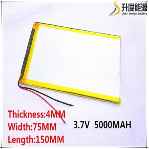 Polymer battery 9 inches tablet domestic the built-in rechareable 5000 mah 4075150 free shippin