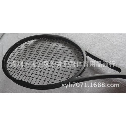 All Black Profisional Technical Type Carbon Fiber Tennis Rackets Men Women Training Advanced Nylon Wire PS95 Tenis Racket -40
