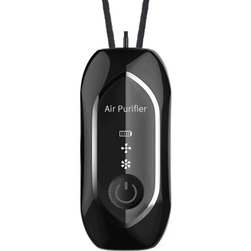 Air Purifier Portable, Personal Necklace USB Rechargeable Air Cleaner, Mini Ionic Purifier Wearable for Home Car Random