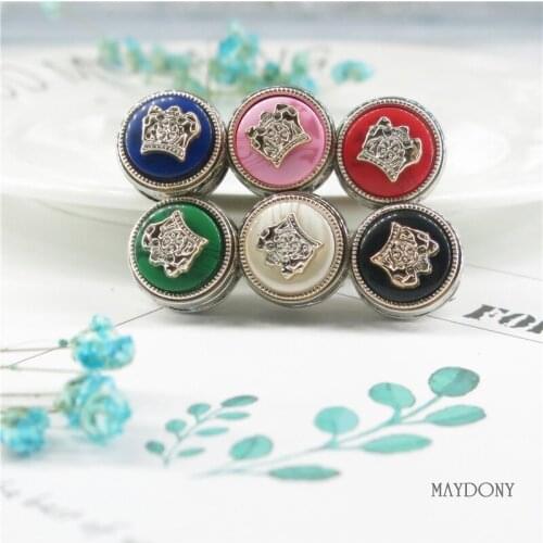 XT172 6pcs Fashion Solid magnet Brooch Pin Muslim for Scarf Elegant Trendy Style for Women Crown Strong Magnetic Hijab Magnet