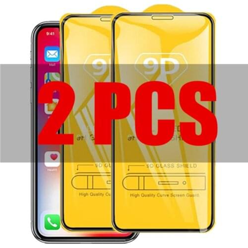 2Pcs 9D Glass For For iPhone XR Case X XS MAX Protective Glass on For iPhone X XR XS MAX iPhoneX iPhoneXR Screen Protector Film