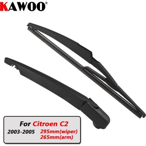 KAWOO Car Rear Wiper Blade Blades Back Window Wipers Arm For Citroen C2 Hatchback (2003-2005) 295mm Auto Windscreen Blade