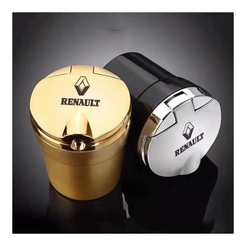 LED Ashtray Car Cigarette Trash Smoke Tool Trash Car Ashtray For Renault Corioo Korega Interior Modified Car Ashtray Luminous