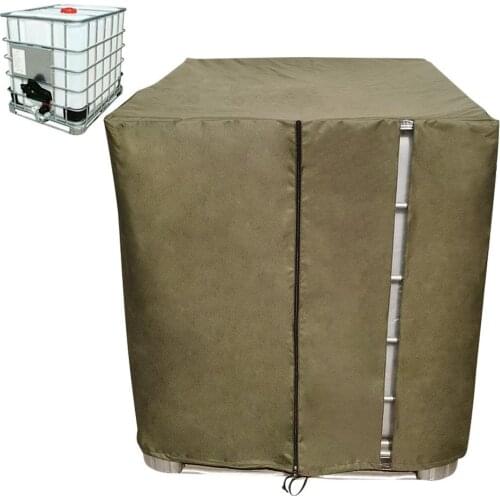 Green 1000 Liters IBC Container Aluminum Foil Waterproof And Dustproof Cover Rainwater Tank Oxford Cloth UV Protection Cover