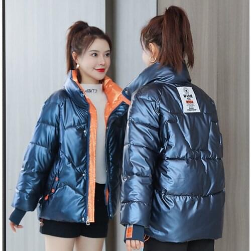 Winter New Jacket Women 2021 Thick Warm Down Cotton Coat Female Casual Loose Parka Mujer Fashion Plus Size Overcoat Female