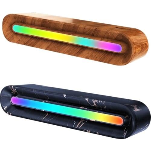 Voice-Activated Pickup Rhythm Light Music Voice Sound Control Audio Spectrum RGB Lamp Indicator for Car Recreation Place