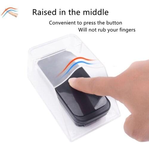 2Pcs Waterproof Cover Transparent For Wireless Doorbell Outdoor Transmitter Button Protection Heavy Rain 2 Door Bell Protector
