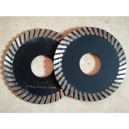 75x2.0x8x22.23mm Sintered Diamond Cutting Blade for granite marble dry and wet cutting