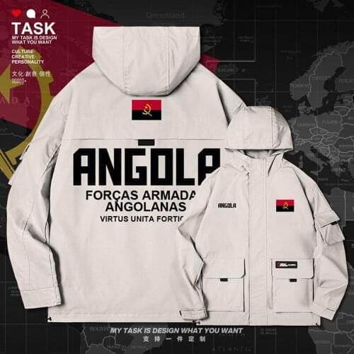 Republic of Angola Angolan AGO men jacket hooded Land Force logo army fan mens top casual fashion Military clothes autumn