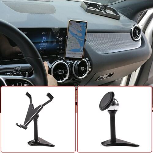 Car Mobile Phone Holder Navigation Bracket For Mercedes Benz A B CLA GLA GLB Class W177 W247 C117 X156 X247 2020 Inner Accessory