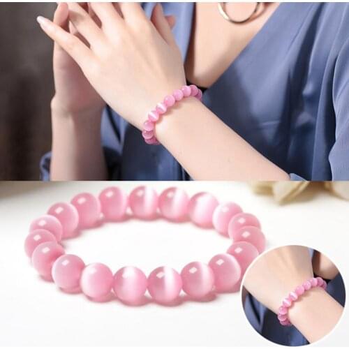 24 Beads Bracelet 8mm Red Carnelian Coral Natural Stone Beads Bracelet For Women Fashion Agate Beaded Bracelets Bangle Jewelry