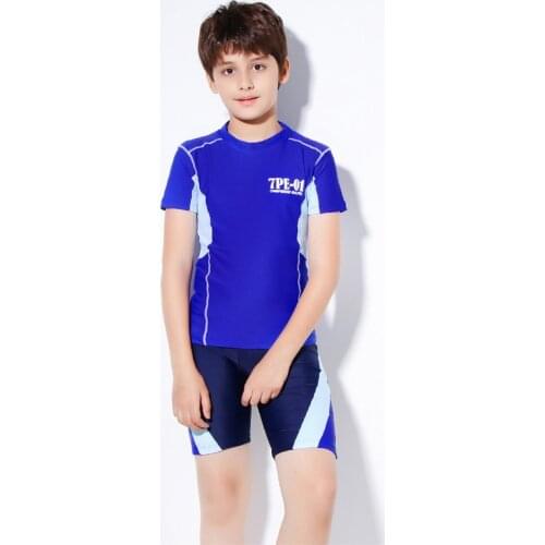 Teen Boys Surfing Athletic Swimsuit For Children Diving Swimsuits Swimwear Kids Sports Beach Bathing Suits Swimming Quick Dry