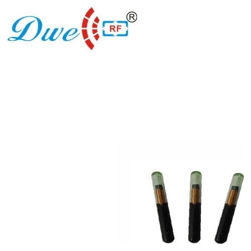 DWE CC RF access control card rfid microchip animal glass tag EM4305 BIO glass 134.2khz tags