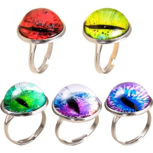 Elegant Vintage Stainless Steel Rings For Women Bohemia Oval Tiger Eye Stone Obsidian Engagement Rings Jewelry