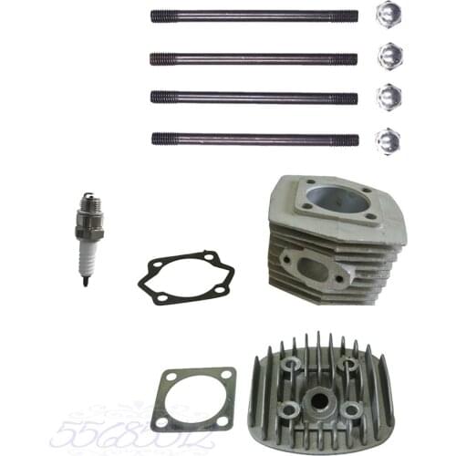Cylinder Head & Cylinder & 4x Screws Fit 80cc Motorized Bicycle Bike