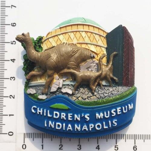 Indiana Childrens Park Museum Travel Souvenir Magnetic Sticker Fridge