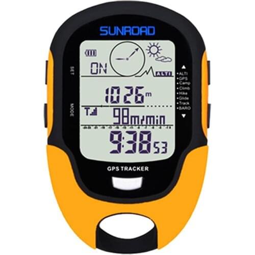 SUNROAD Multifunctional Handheld USB Compass Altimeter Barometer Digital Watch