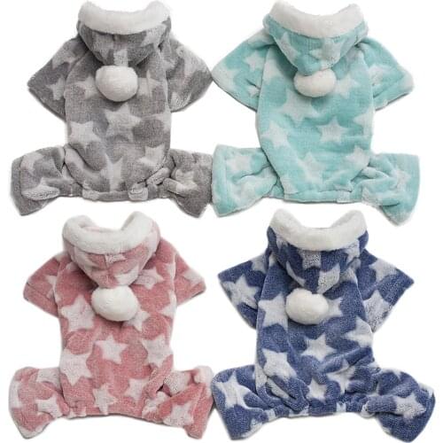 Soft Warm Pet Dog Clothes for Dogs Jumpsuits Fleece Dog Coat Jacket Pet Pajamas Chihuahua Clothing for Dogs Outfit Pets Clothing