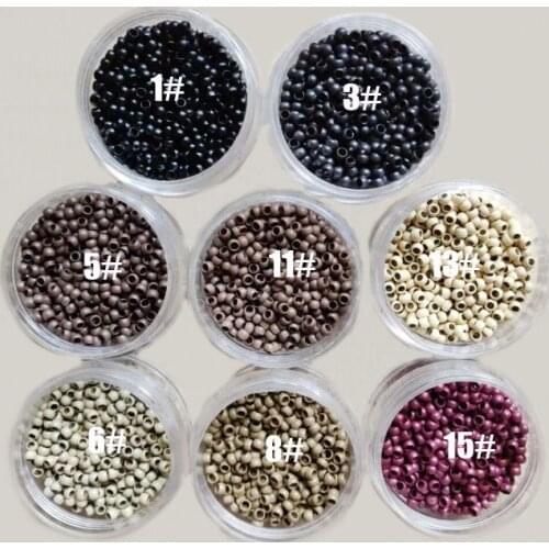 500PCS Nano Ring Beads Hair Extension Tools 2.5mm Nano copper ring nano beads 8 Colors Optional